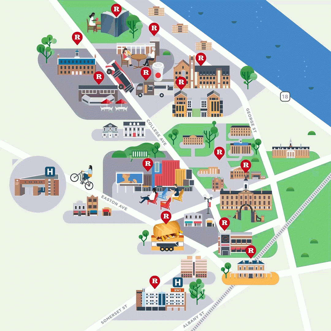 Rutgers University Maps Behance Rutgers University Maps Behance