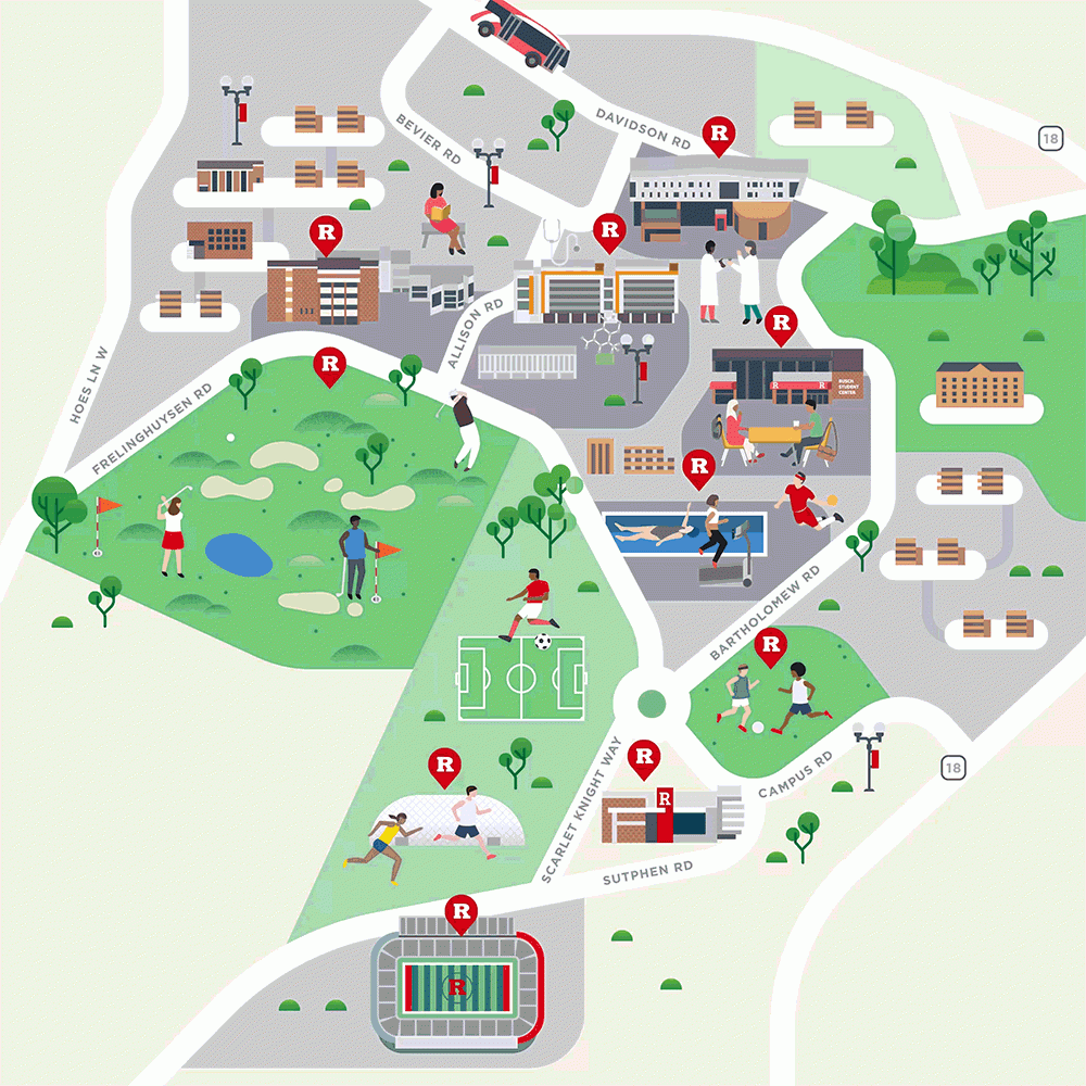 Rutgers University Maps Behance Rutgers University Maps Behance