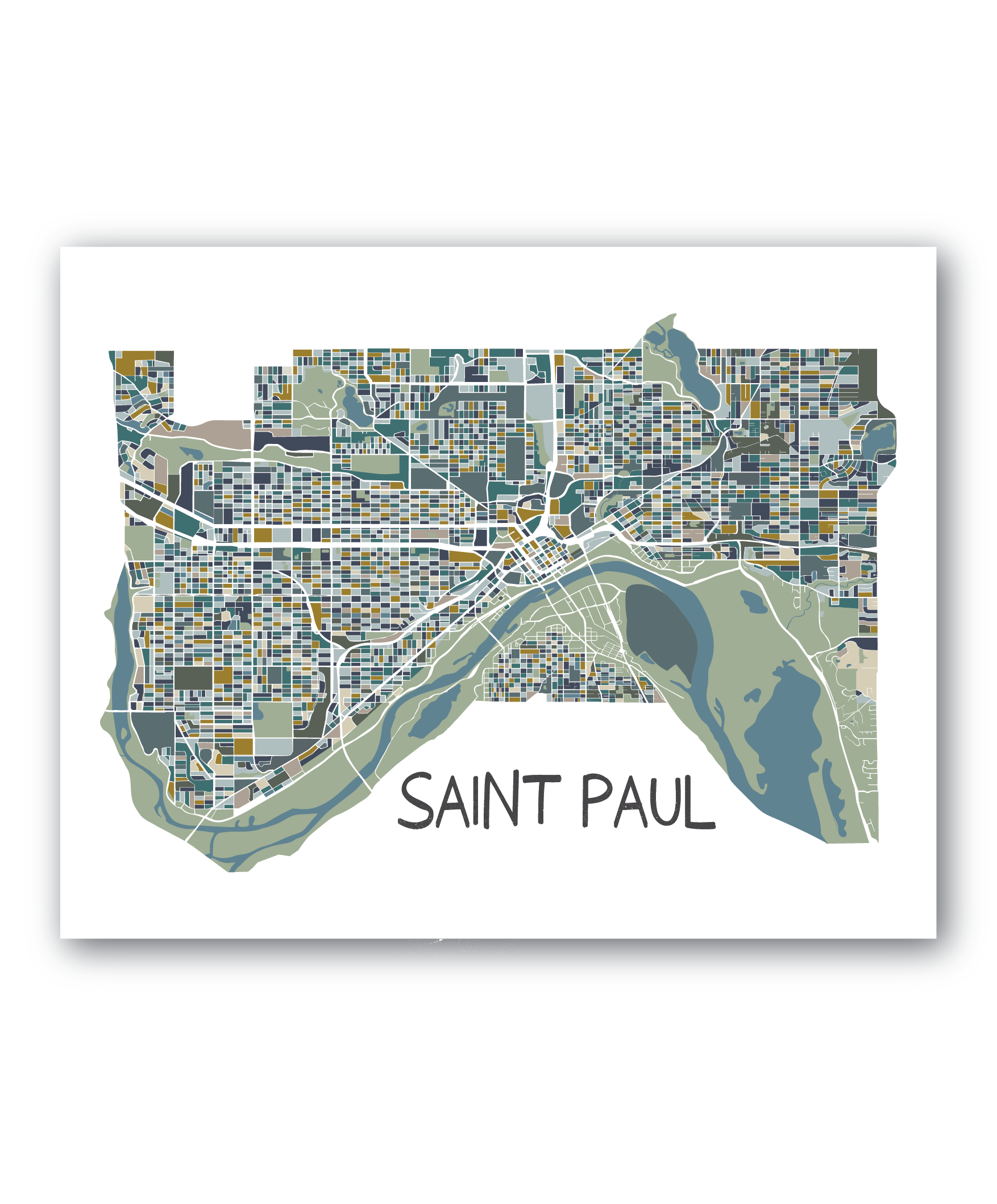 Saint Paul Map Print GetKnit Events