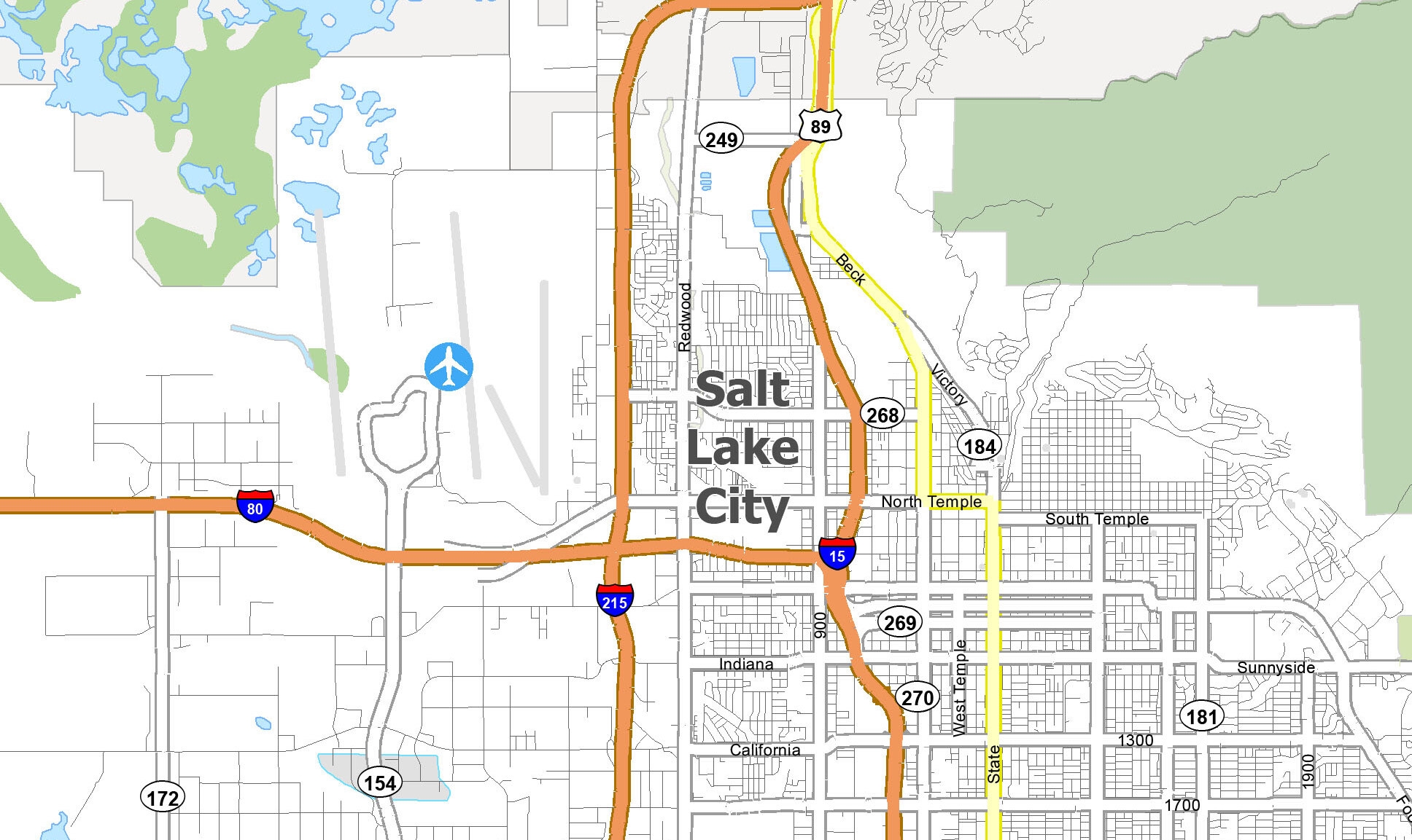 map of salt lake city area map of salt lake city area