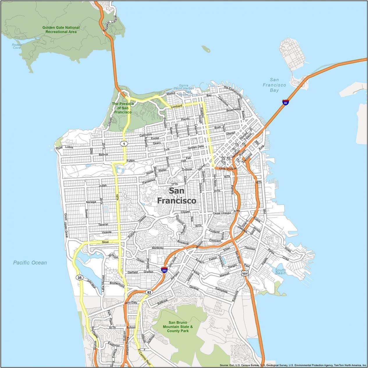 san francisco city neighborhood map san francisco city neighborhood map