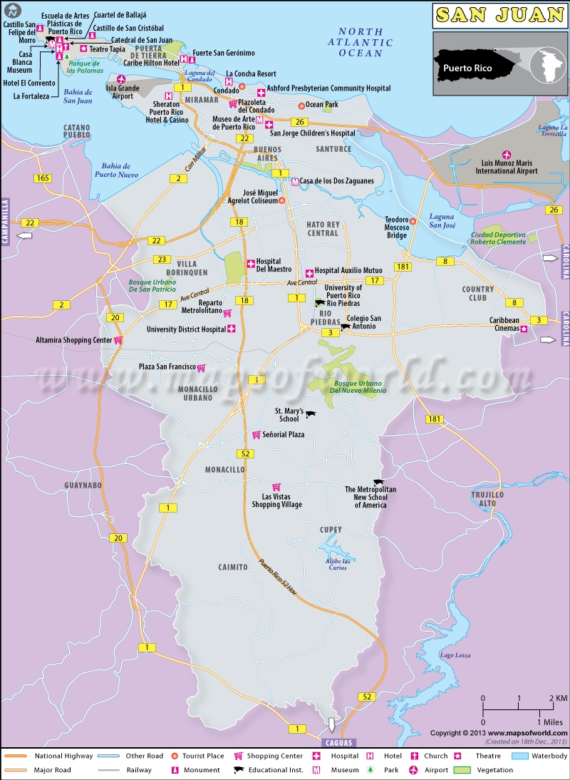 San Juan Map Explore Puerto Rico s Historic Capital