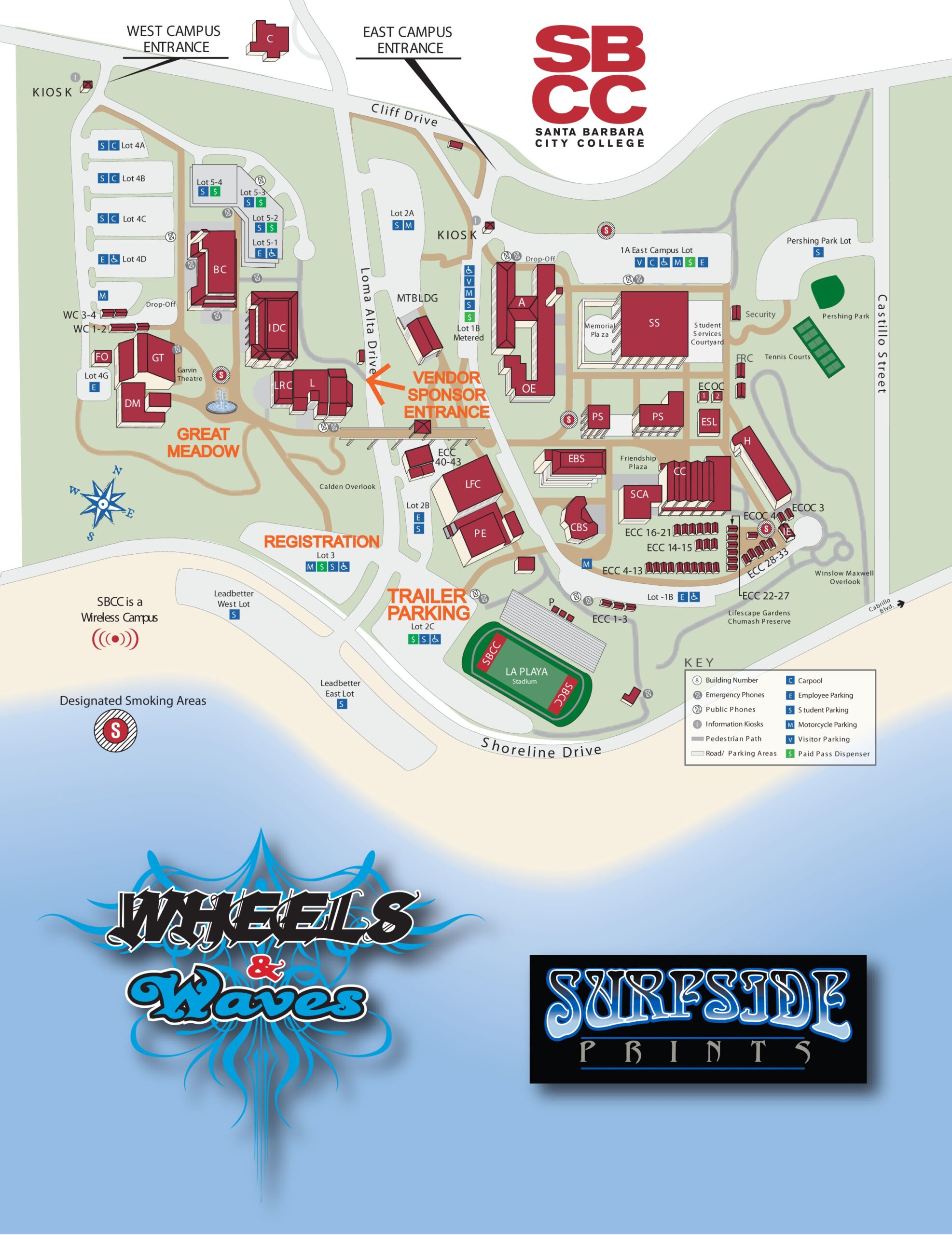 Santa Barbara City College Campus Map Wheels And Waves Car Show