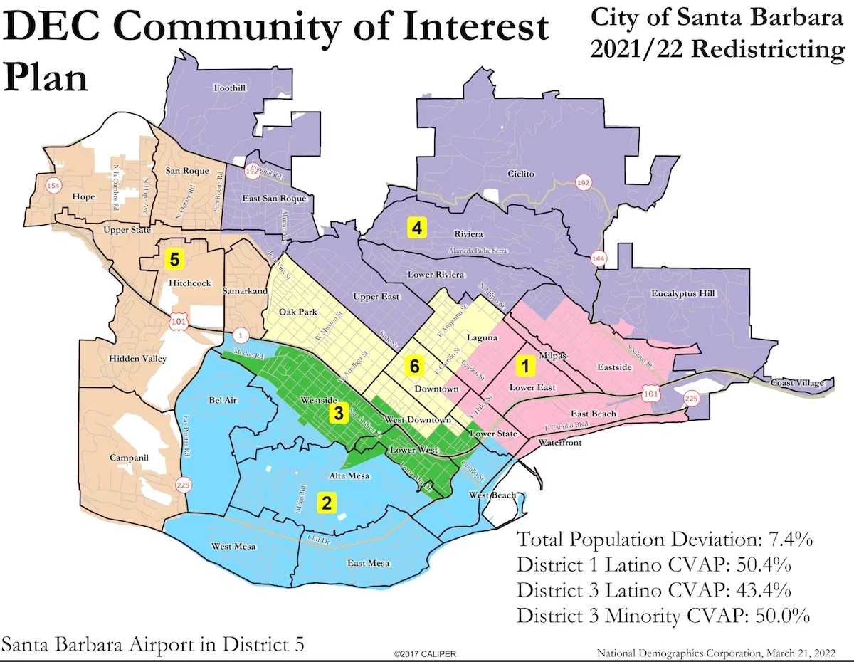 santa barbara city map