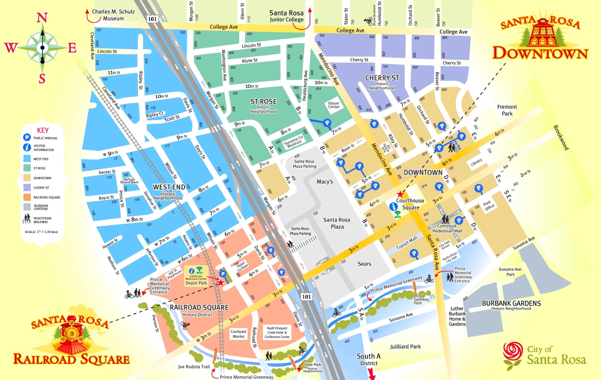 Santa Rosa Tourist Map Ontheworldmap