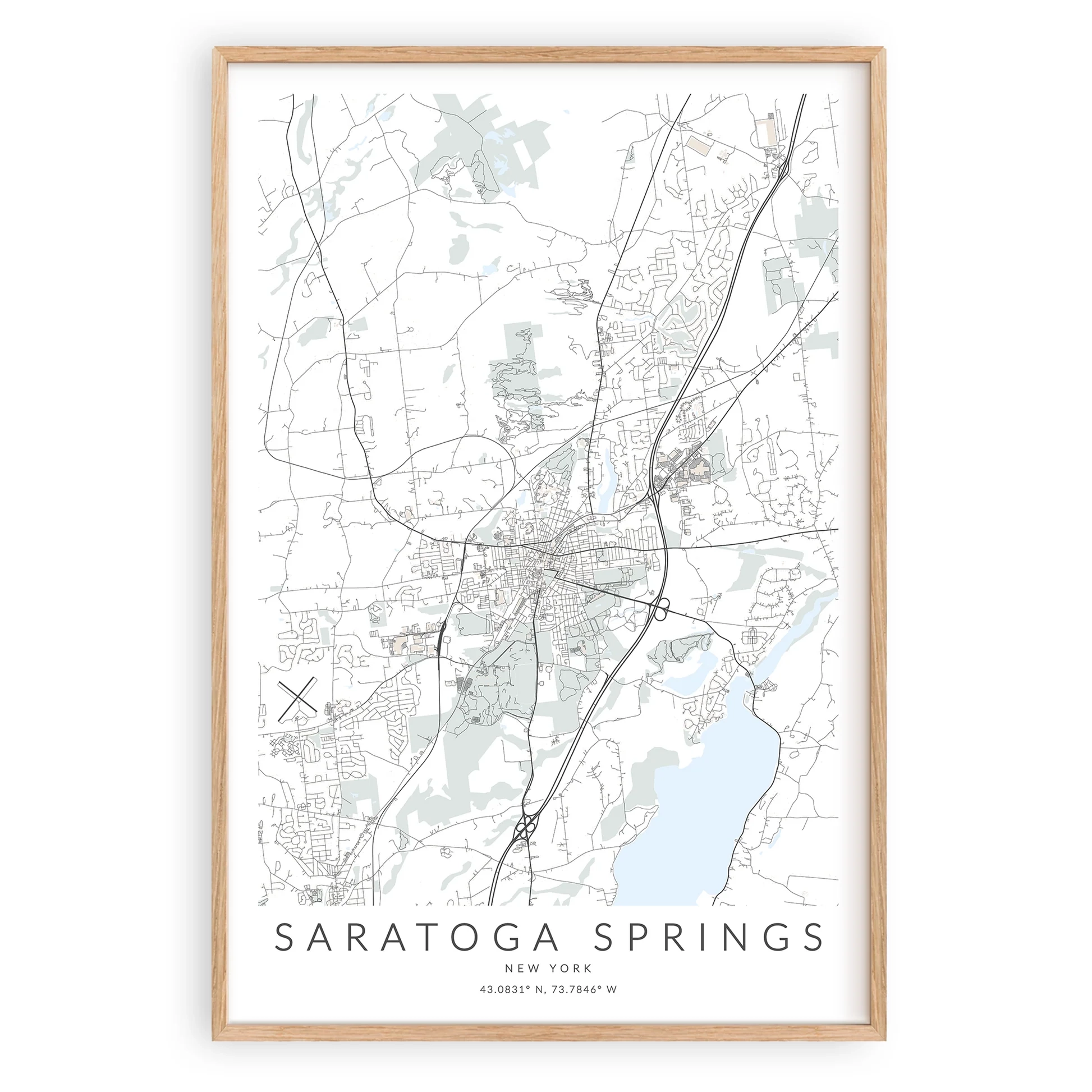 Saratoga Springs Map Print VirtualMap