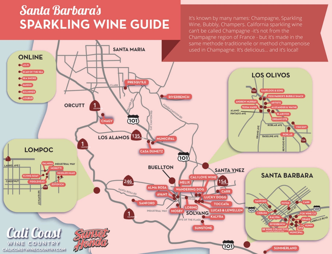 See The Santa Ynez Winery Map And Santa Barbara Wineries Map