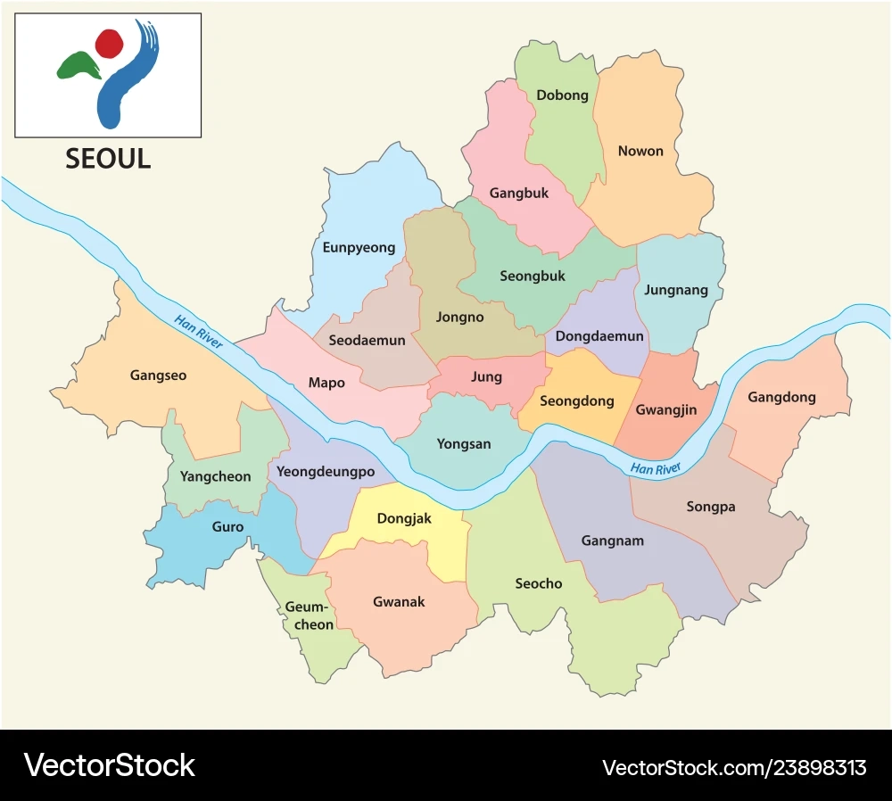 map of seoul city map of seoul city