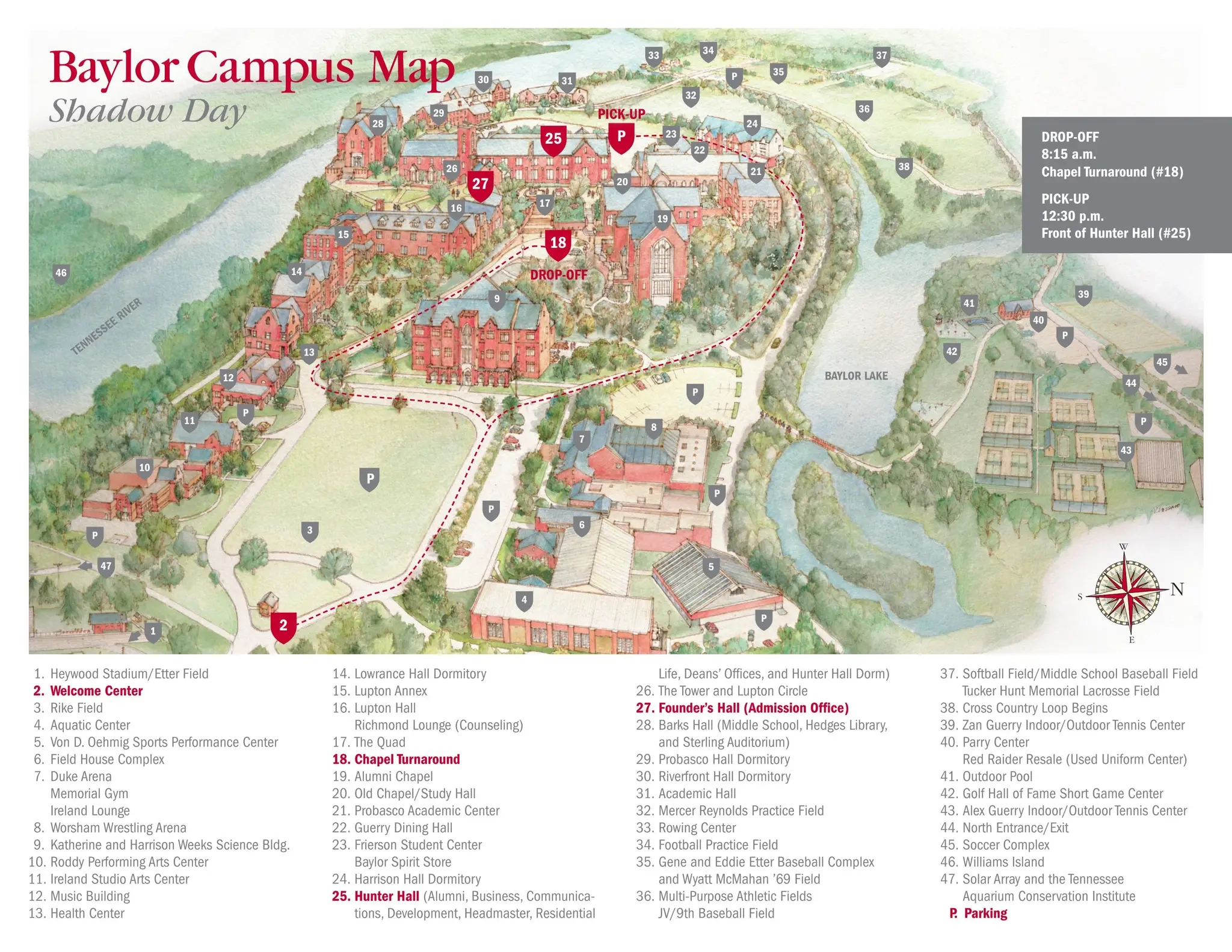Shadow Days Campus Map By Baylor School Issuu