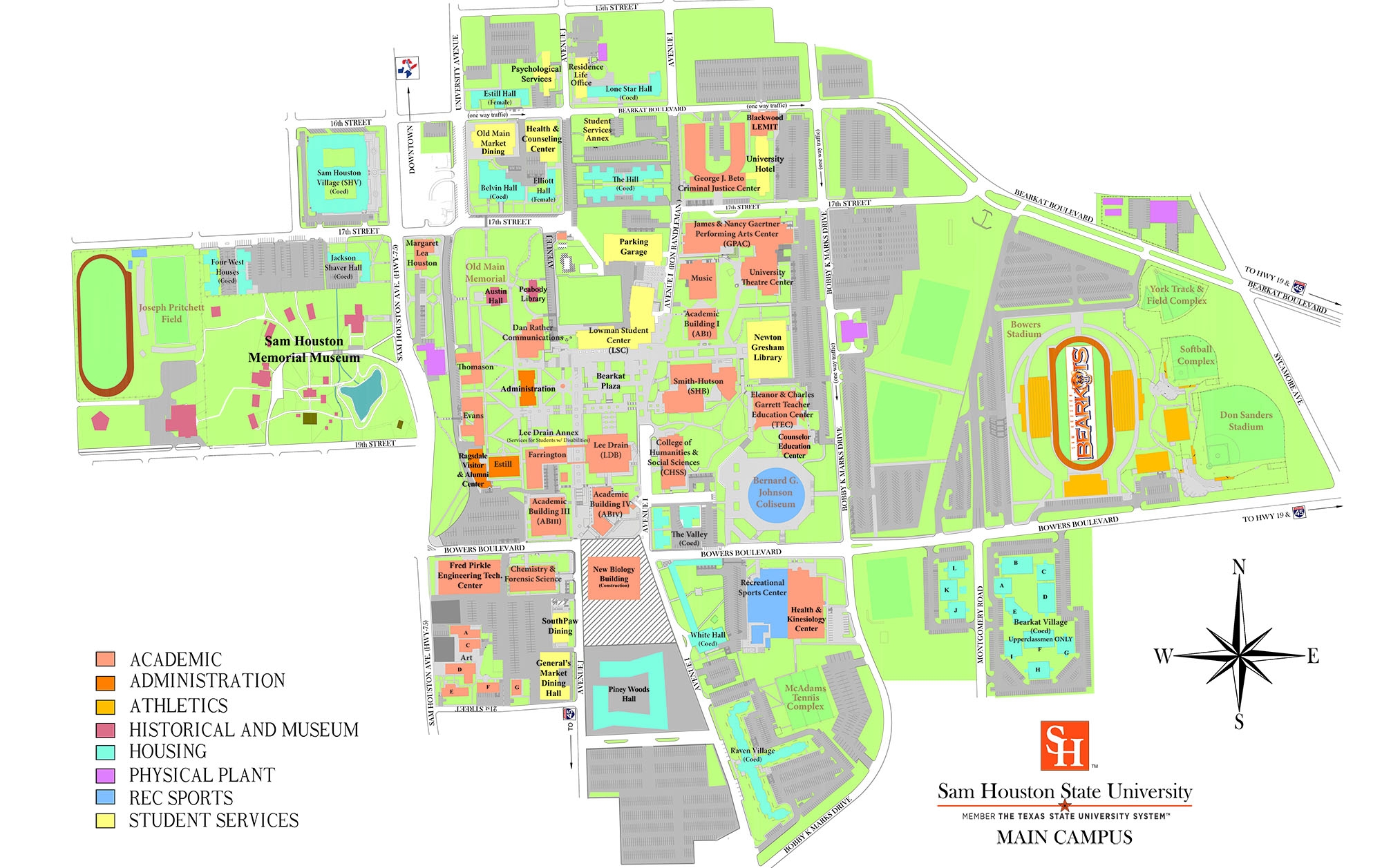 SHSU CampusMap Coach4aday SHSU CampusMap Coach4aday