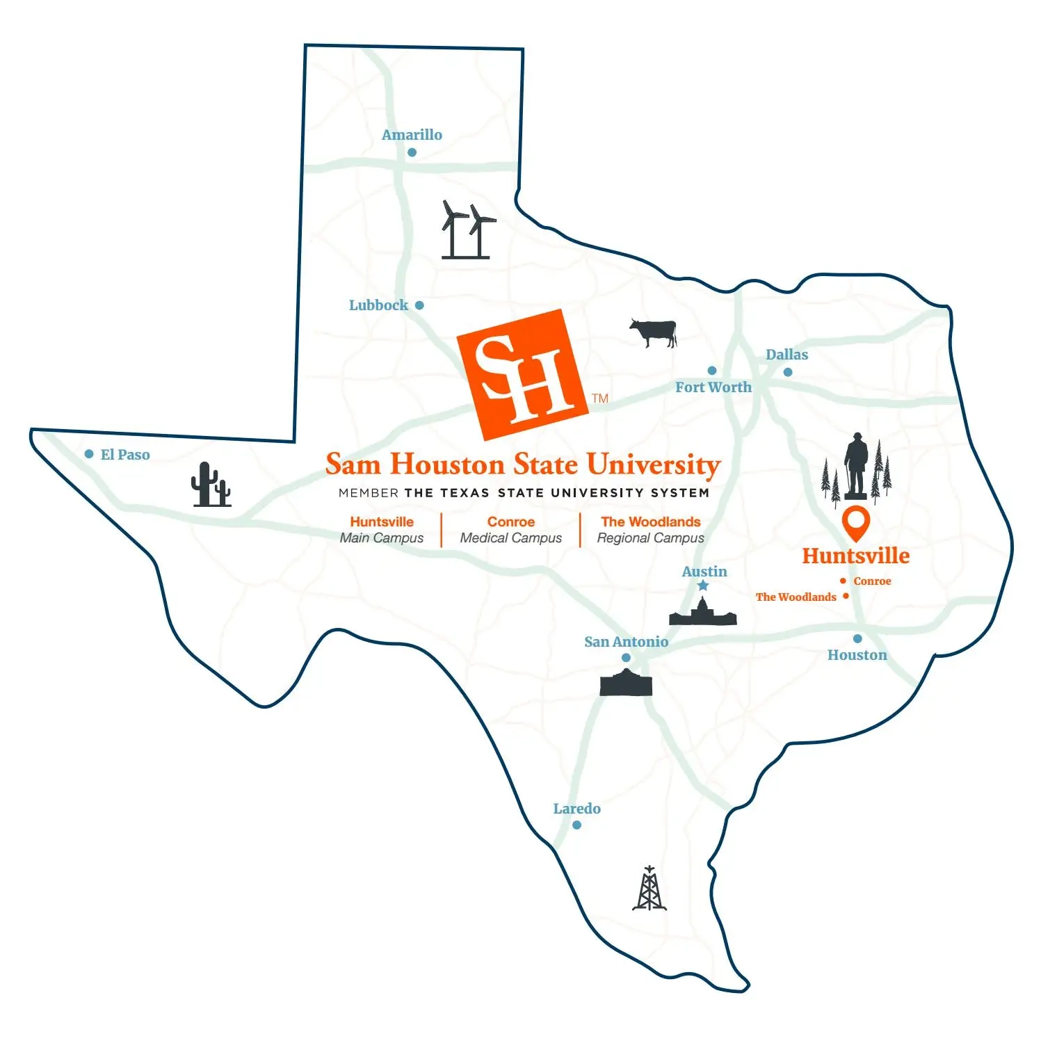 SHSU Texas Infographic 2021 By Sam Houston State University Issuu