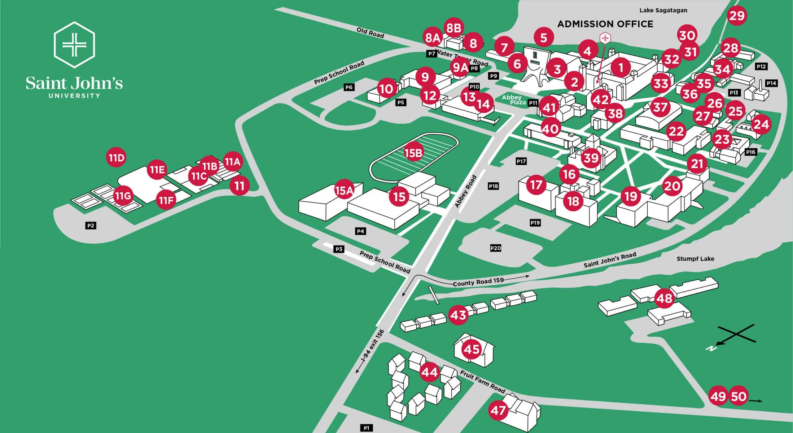 SJU Campus Map CSB SJU