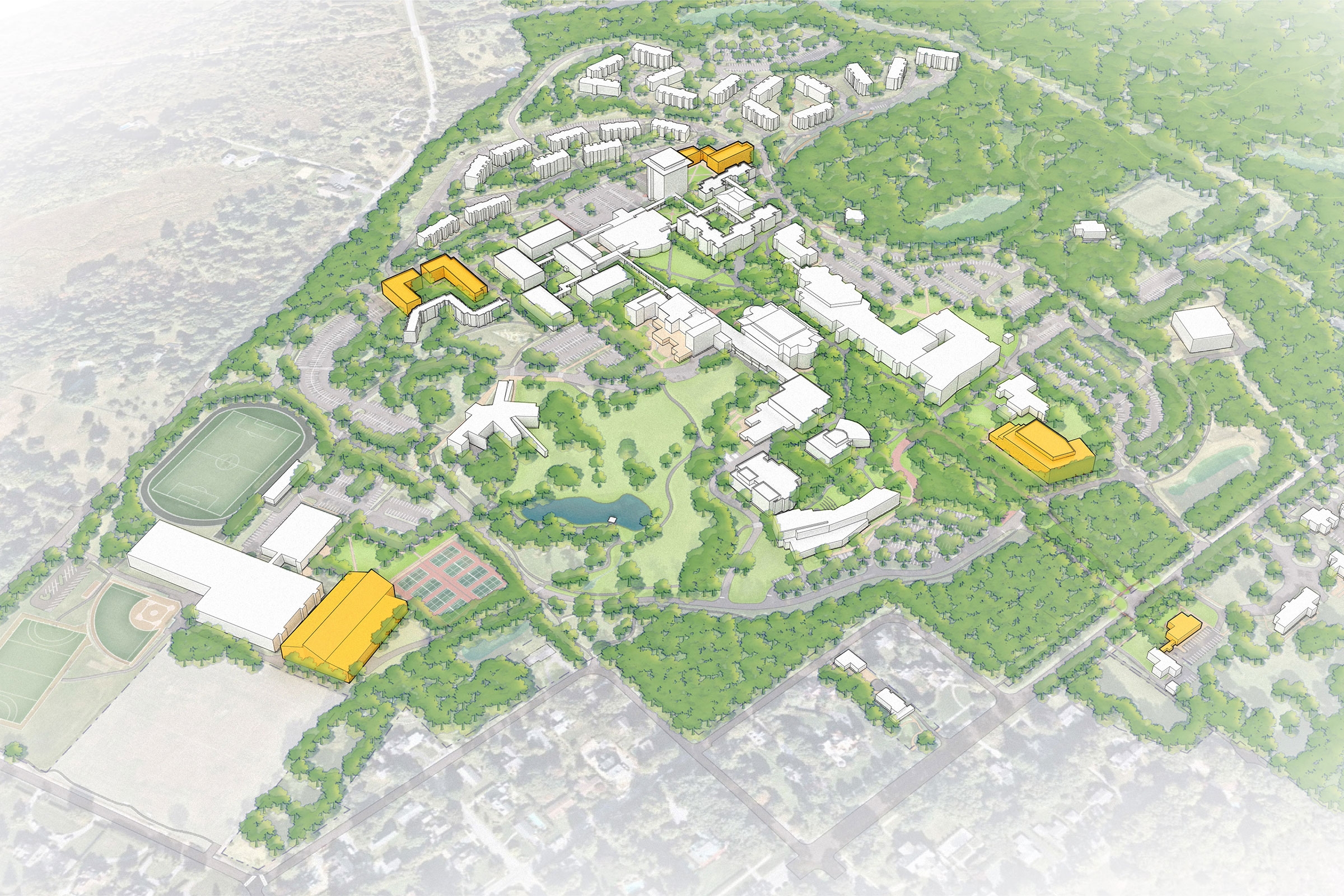 skidmore campus map