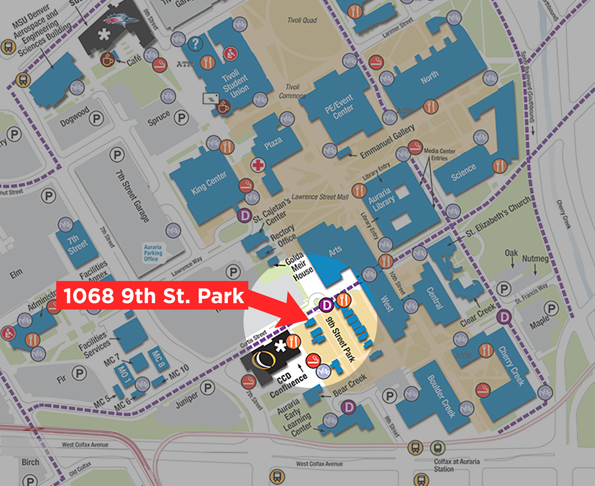 auraria campus denver map
