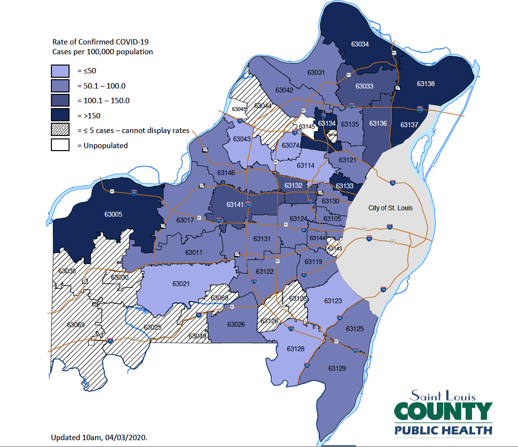 Some Areas Of South County St Louis County Hit Harder Than Others By Coronavirus St Louis Call Newspapers