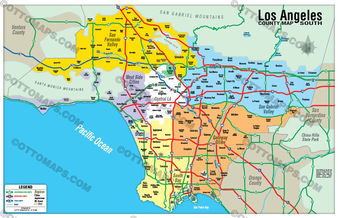 Southern Los Angeles County Map no Zip Codes FILES PDF And AI Otto Maps Southern Los Angeles County Map no Zip Codes FILES PDF And AI Otto Maps