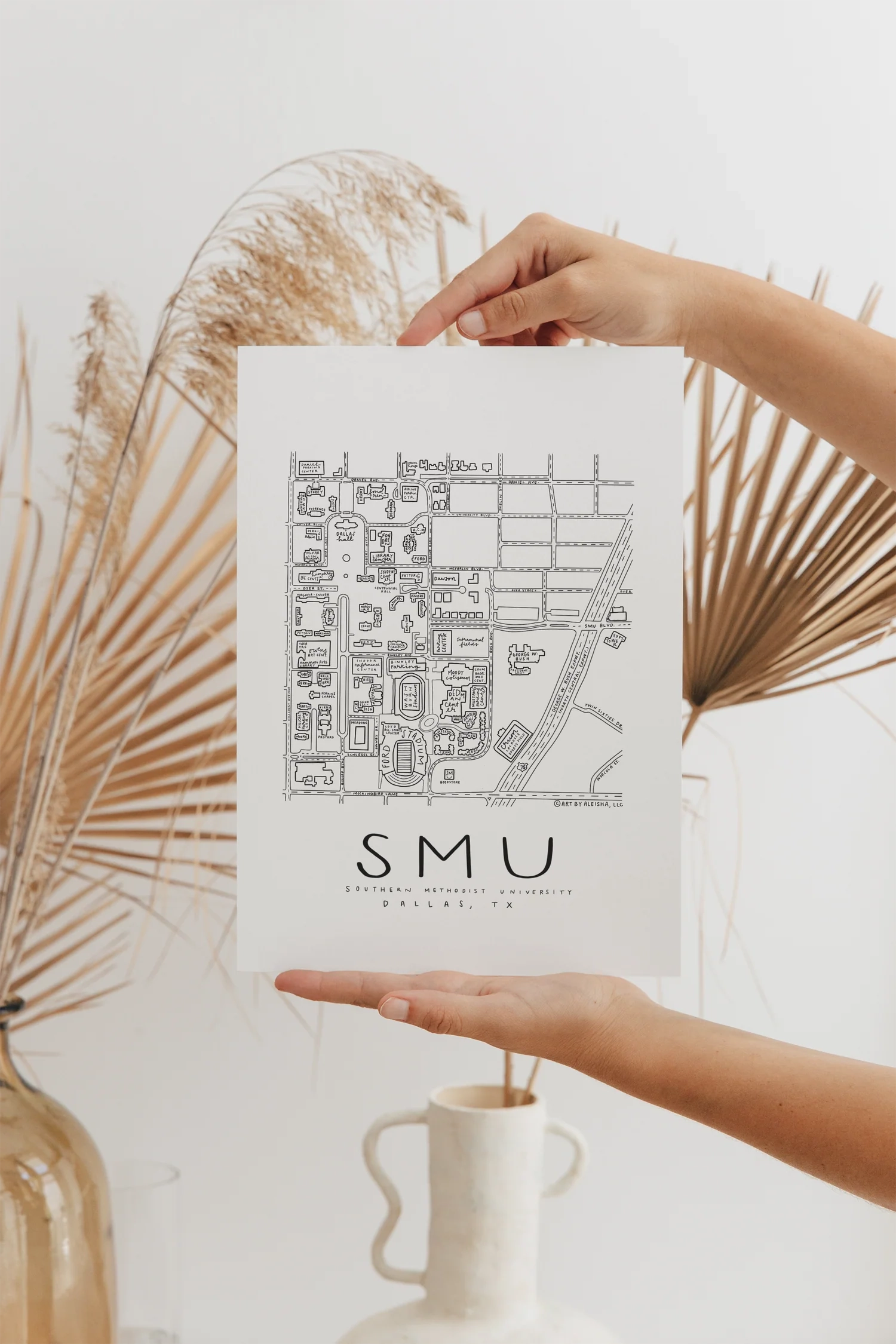 southern methodist university campus map