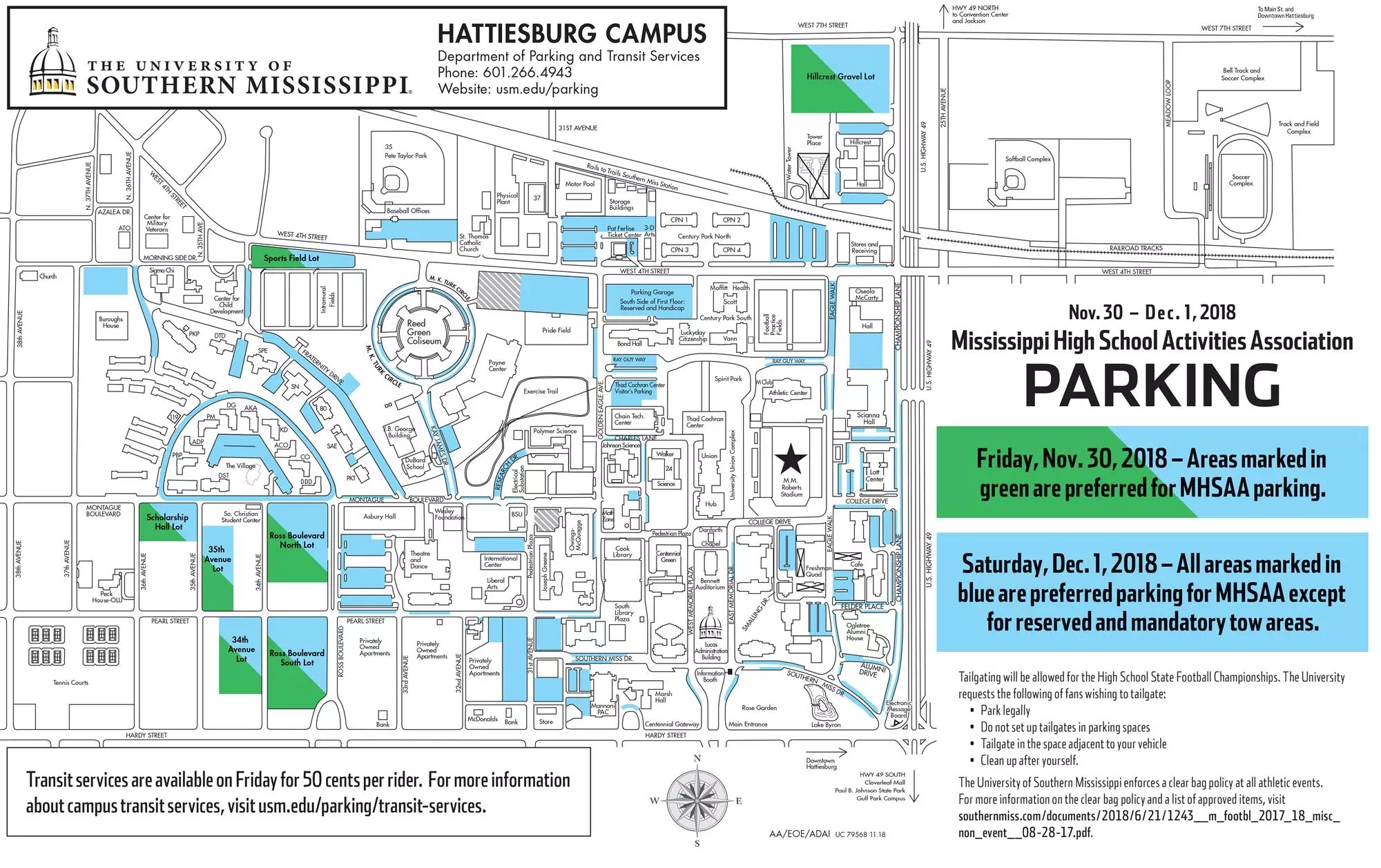 map of southern miss campus
