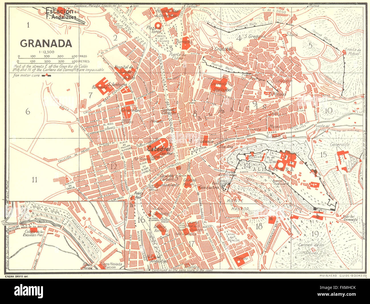 map of granada city