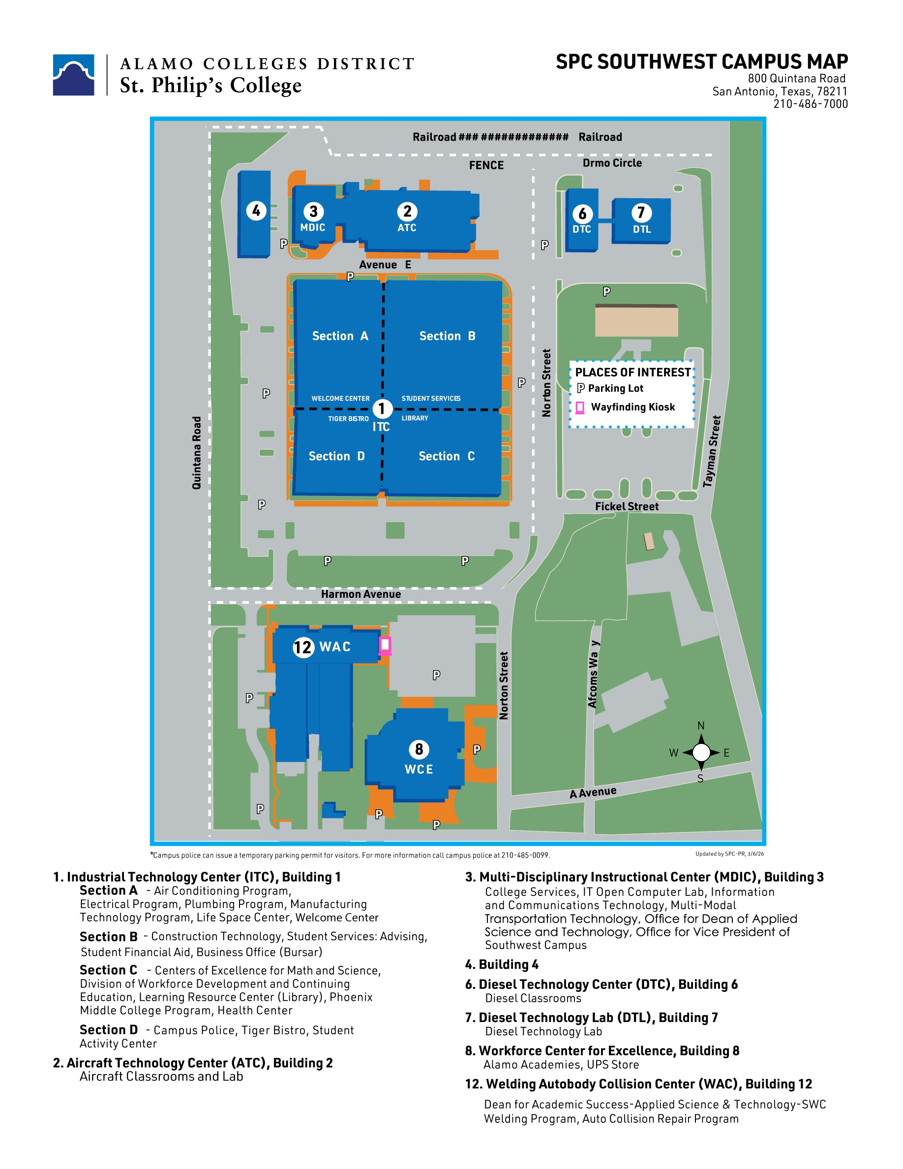 northwest vista campus map