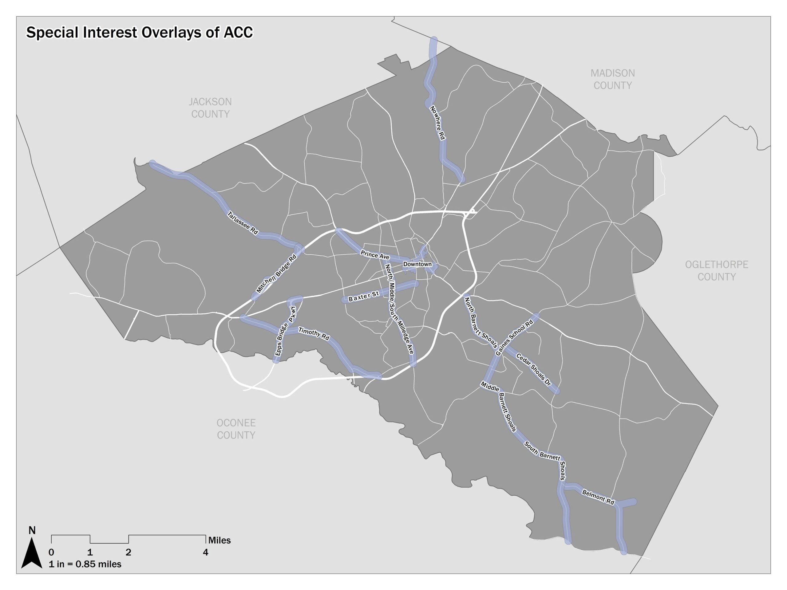 Special Interest Overlays Map Athens Clarke County GA Official Website