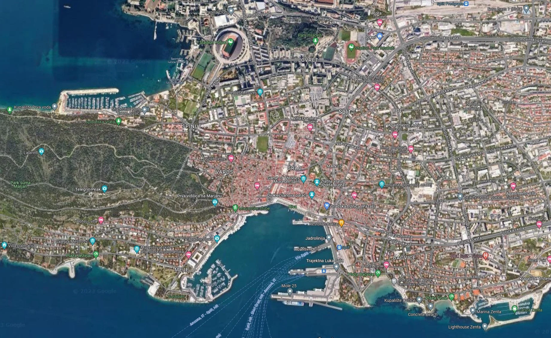 Split Croatia Mapping The Path Split Croatia Mapping The Path
