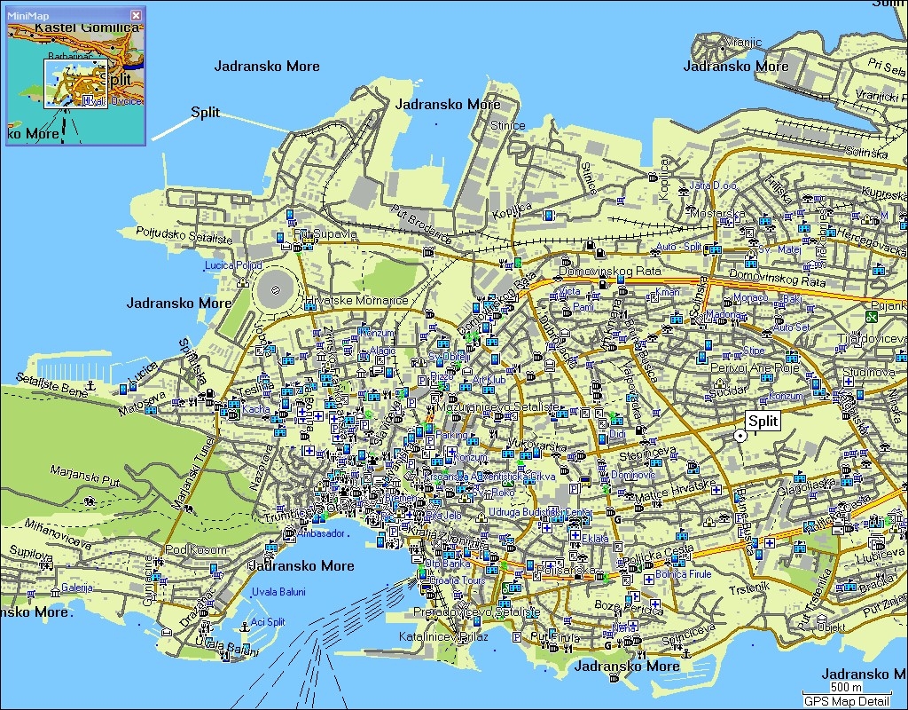 Split Map And Split Satellite Images Split Map And Split Satellite Images