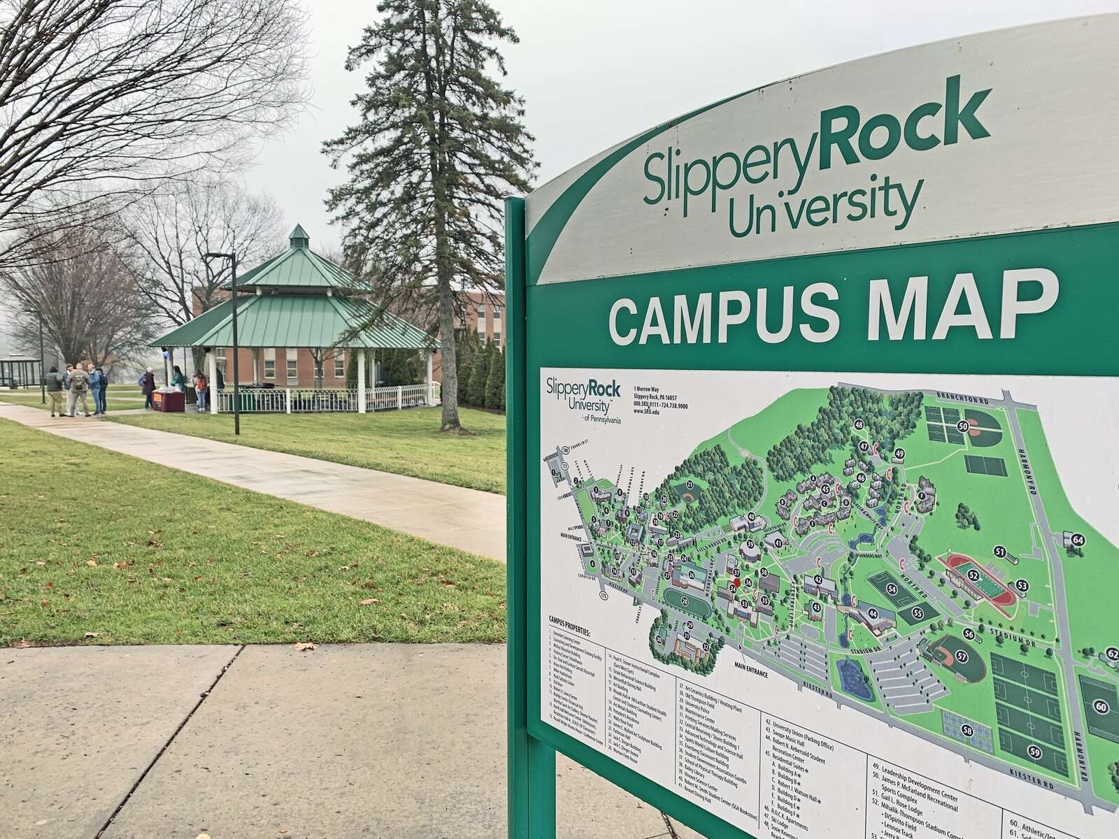 slippery rock university campus map slippery rock university campus map