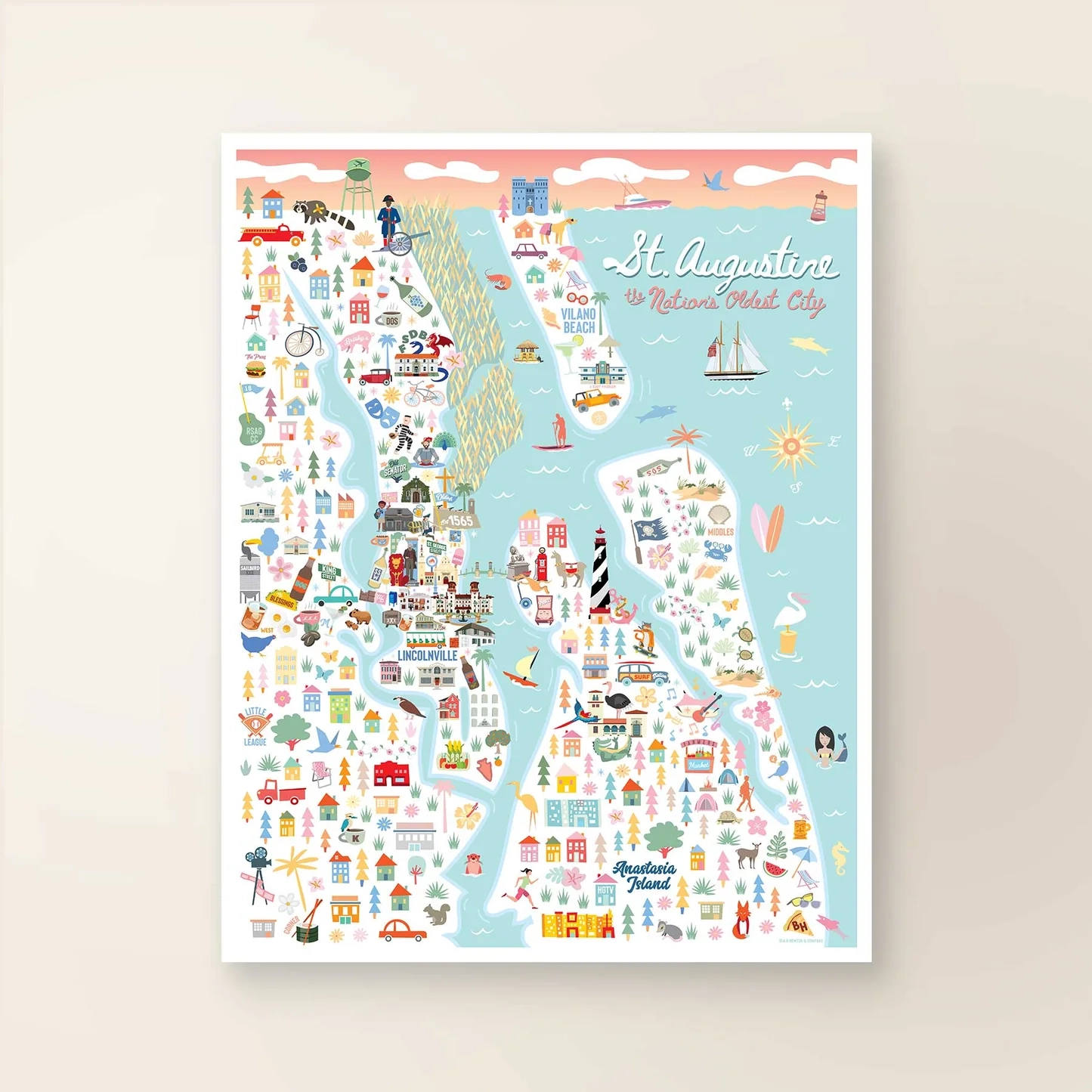 city map of st augustine