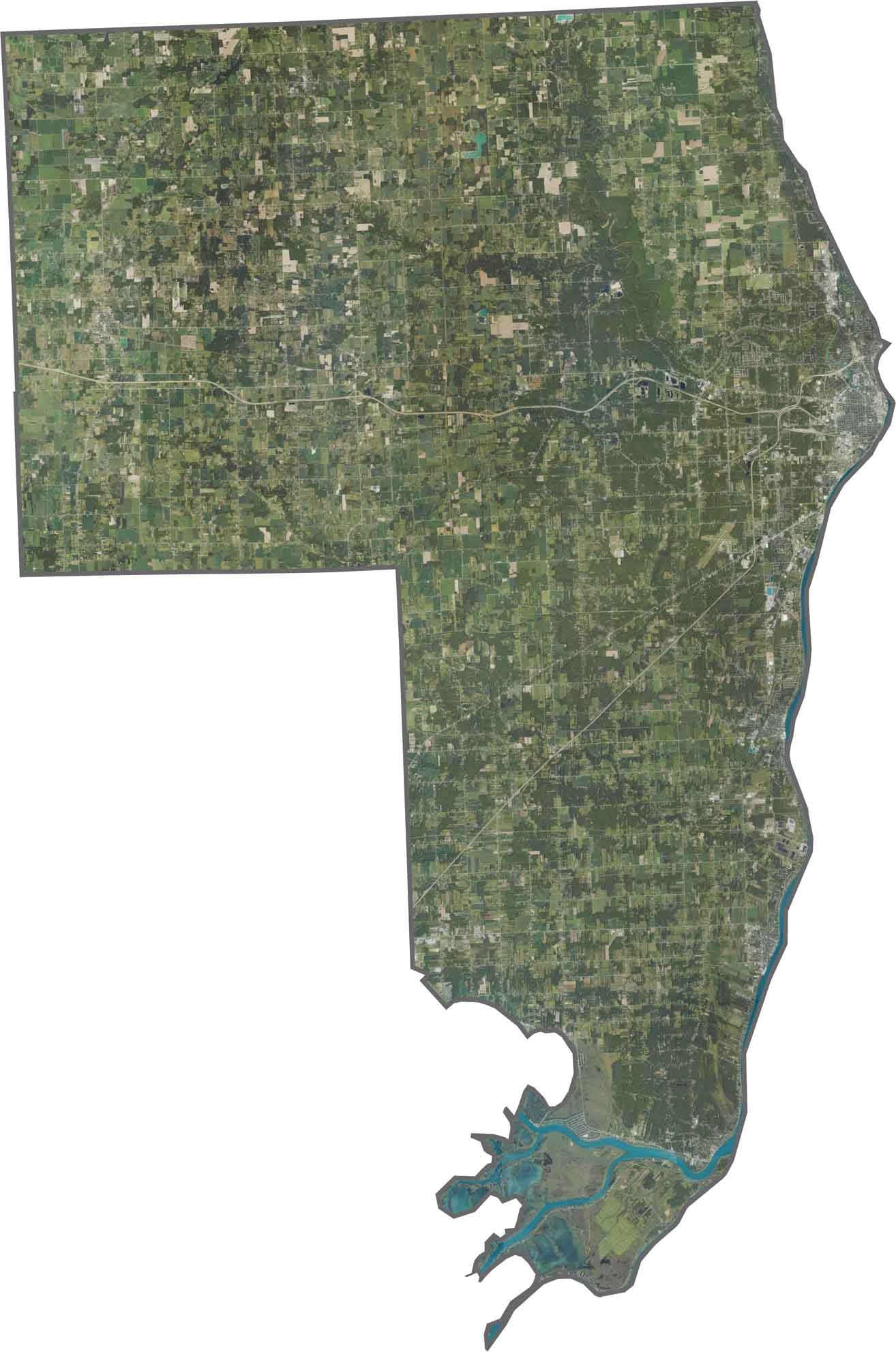 St Clair County Map Michigan US County Maps