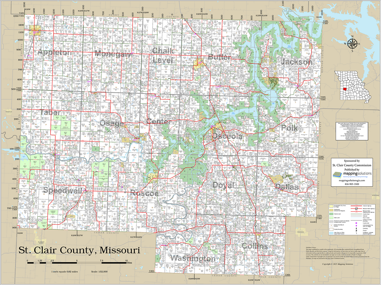 st clair county map st clair county map