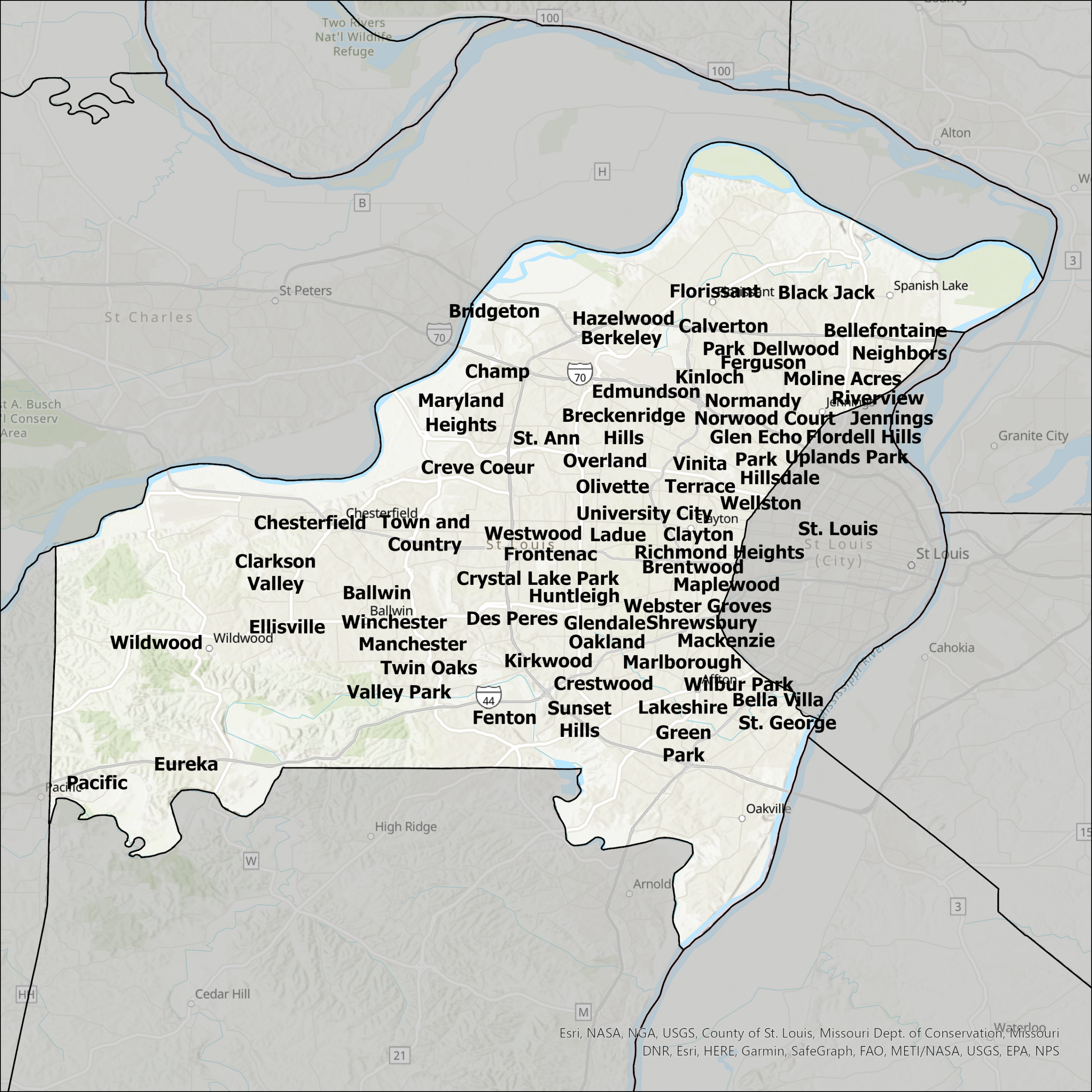 St Louis County MO GIS Data