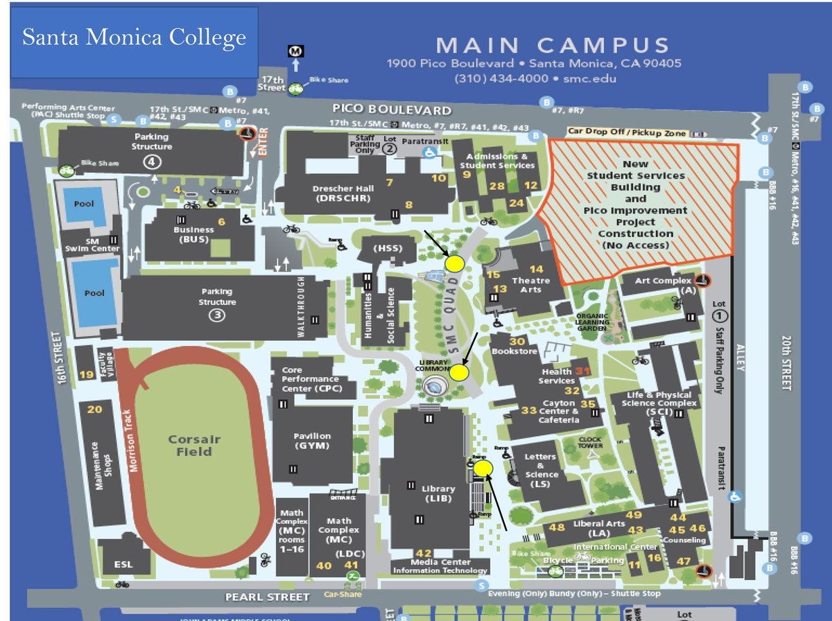 smc campus map smc campus map