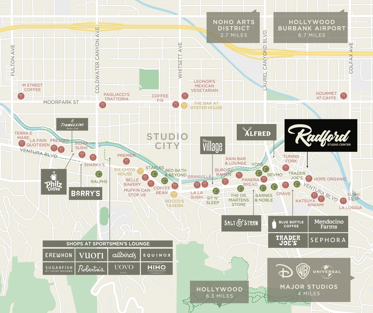 Studio Maps Radford Studio Center