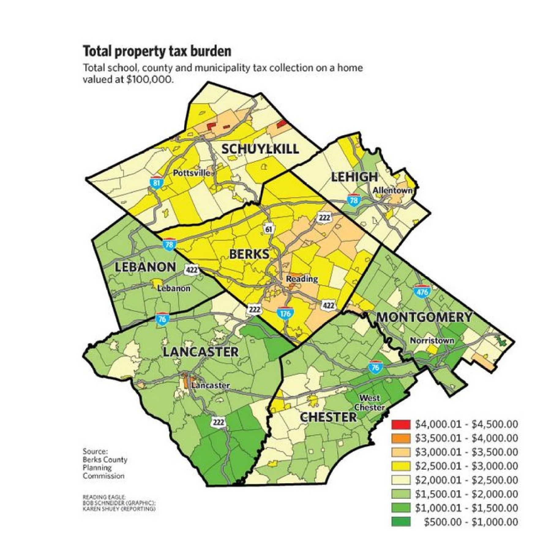 Study Confirms Assumption About Berks County Taxes Reading Eagle