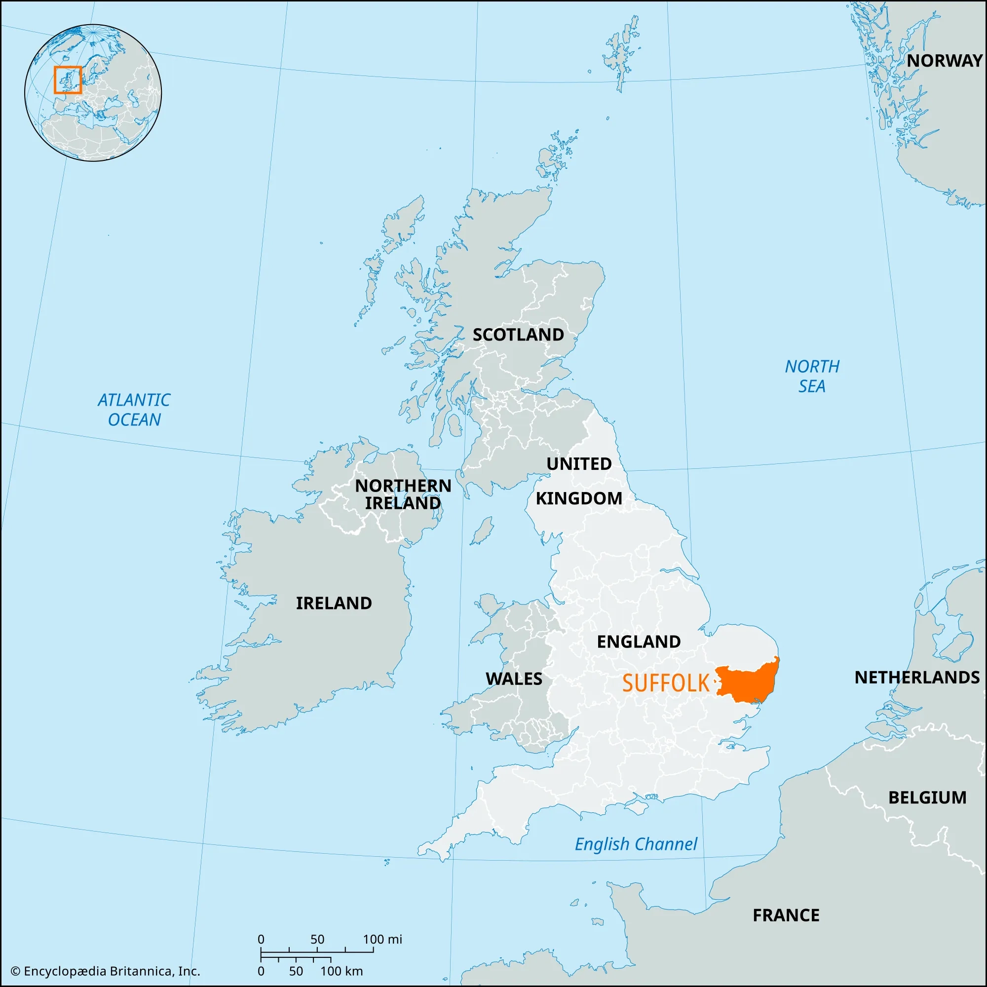 Suffolk England Map UK History Facts Britannica
