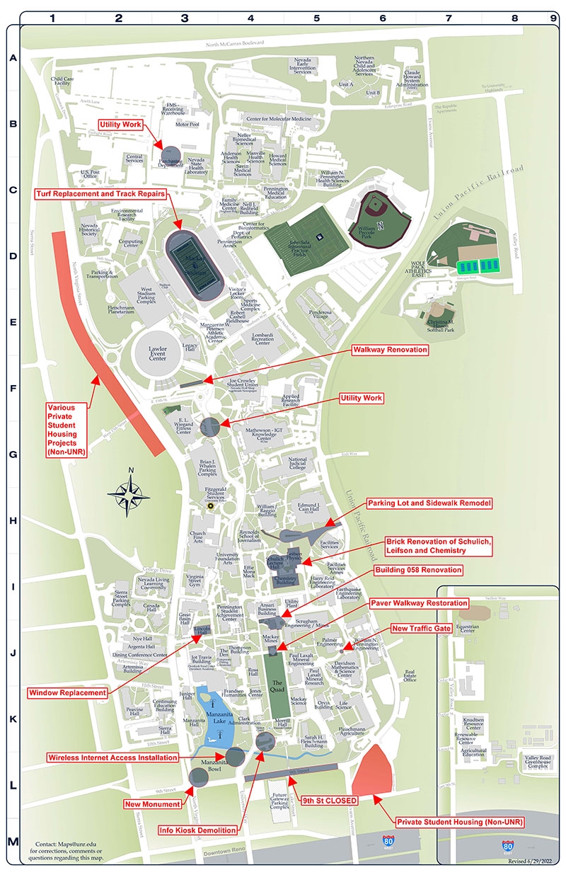 campus map unr campus map unr