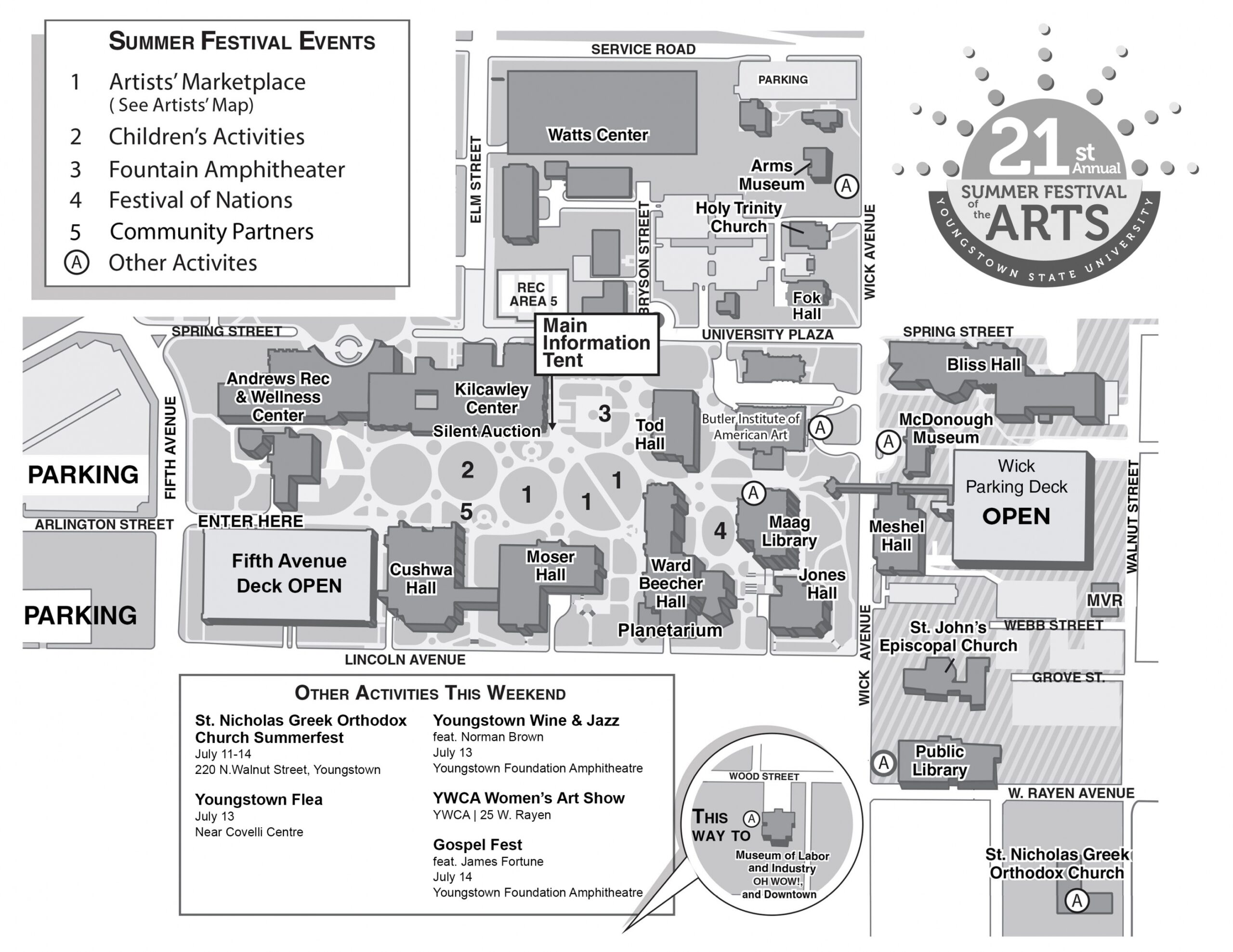Summer Festival Of The Arts Maps YSU Summer Festival Of The Arts Maps YSU