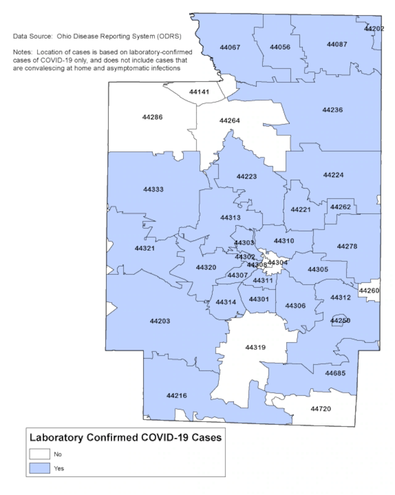 Summit County Releases Map Showing Which Zip Codes Have Coronavirus Cases Cleveland