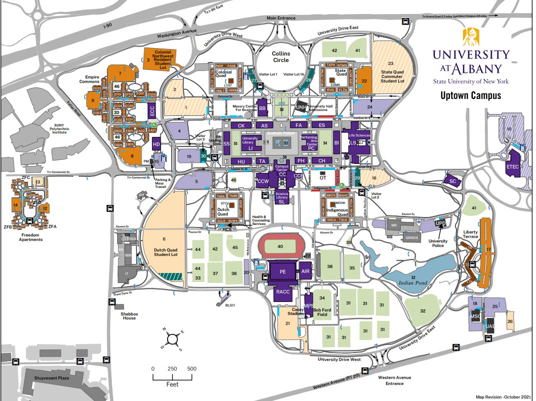 suny cortland campus map