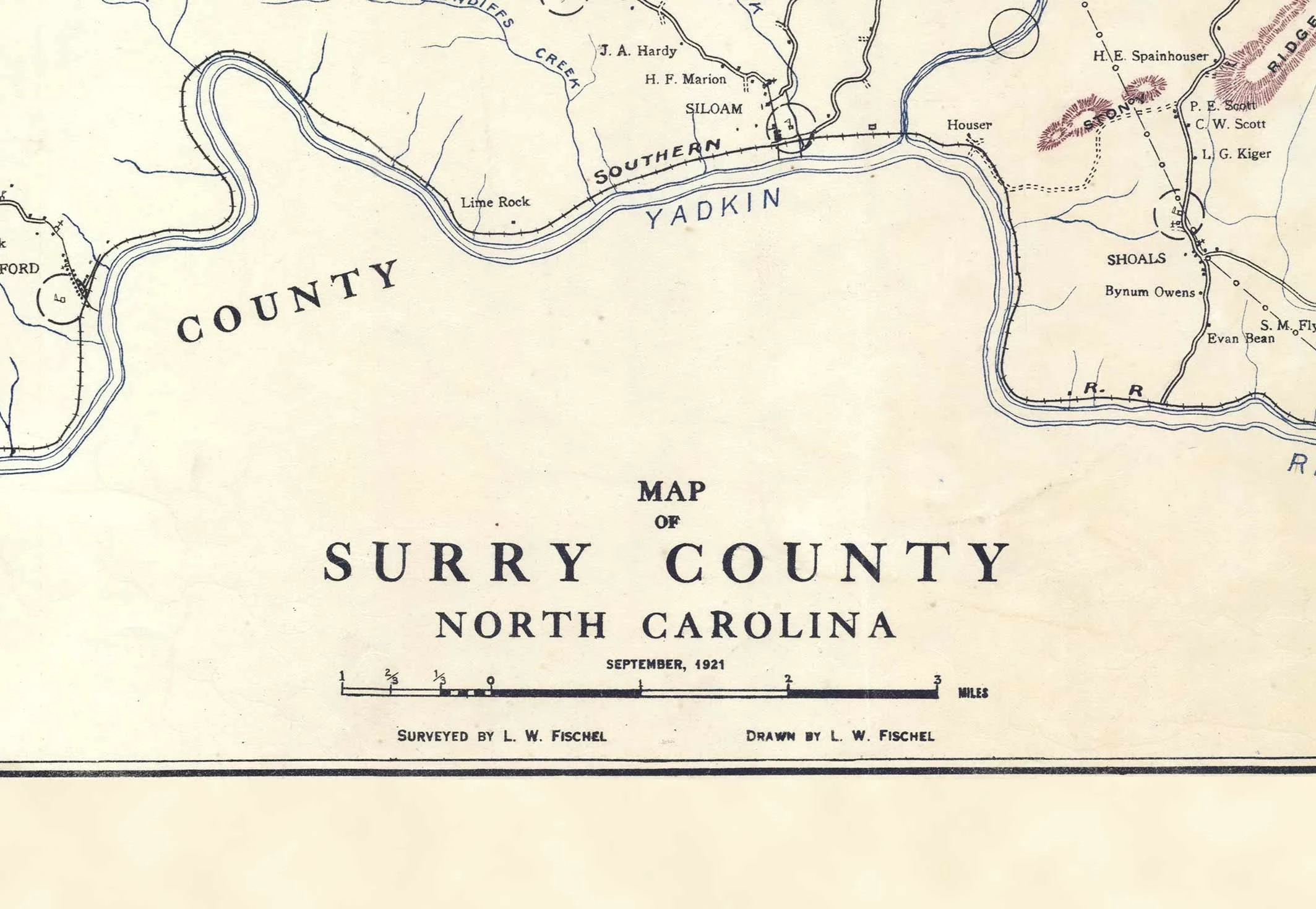 Surry County 1921 Old Wall Map North Carolina With Homeowner Names Reprint Etsy Denmark