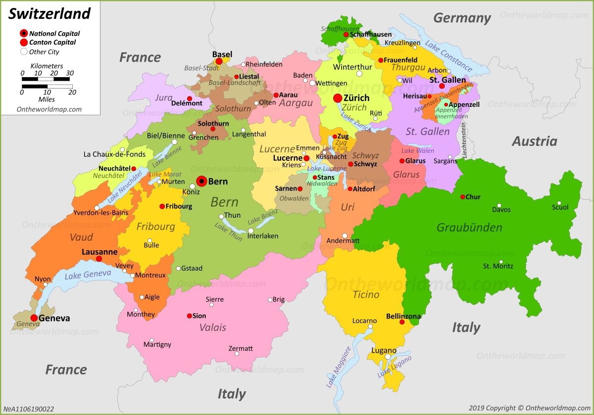 Switzerland Maps Detailed Maps Of Switzerland Swiss Confederation 