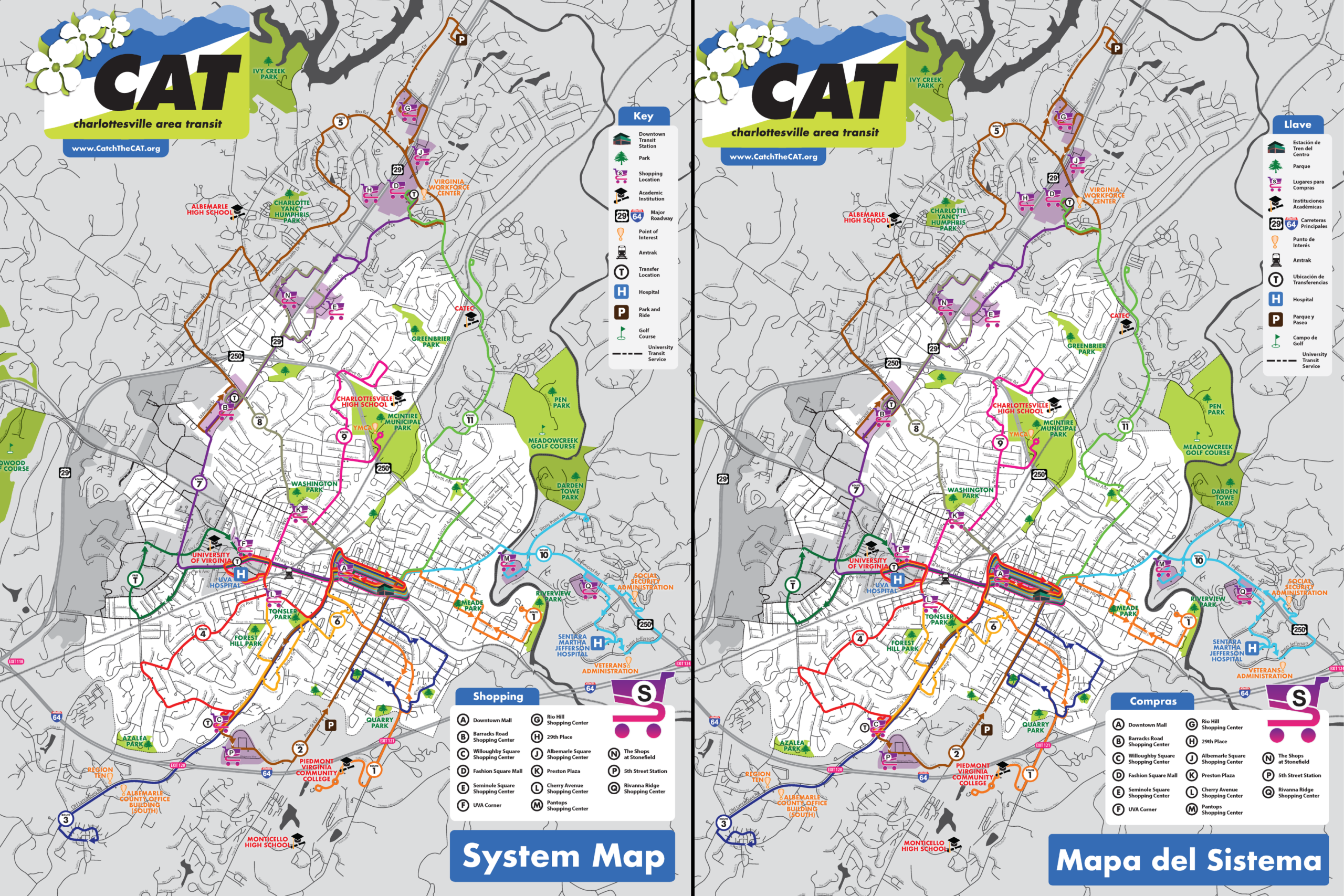 System Map Charlottesville VA
