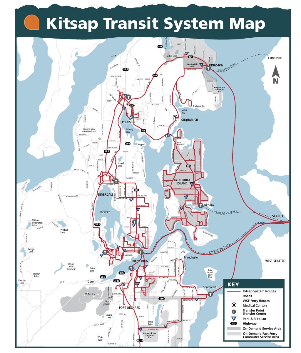 map of kitsap county wa