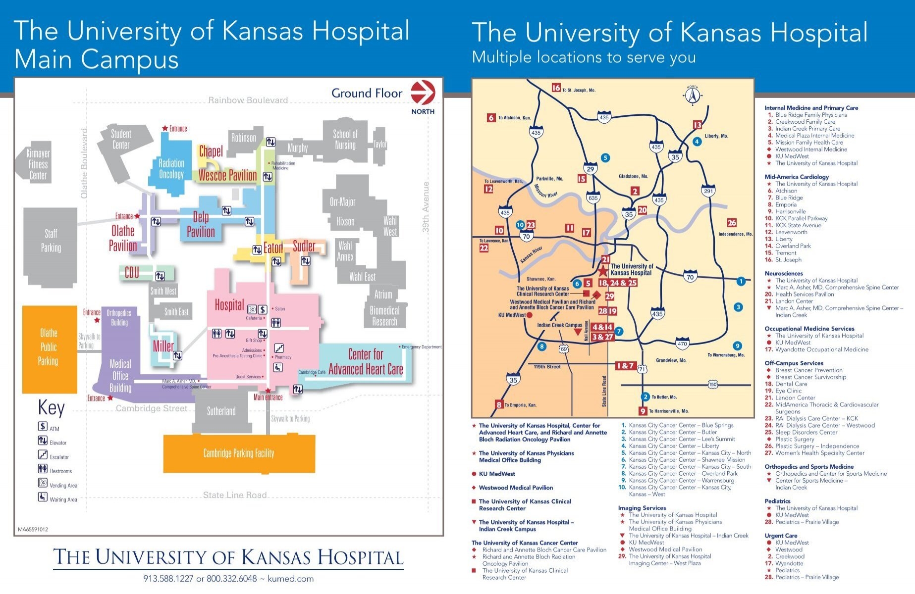 System Of Services Map The University Of Kansas Hospital System Of Services Map The University Of Kansas Hospital