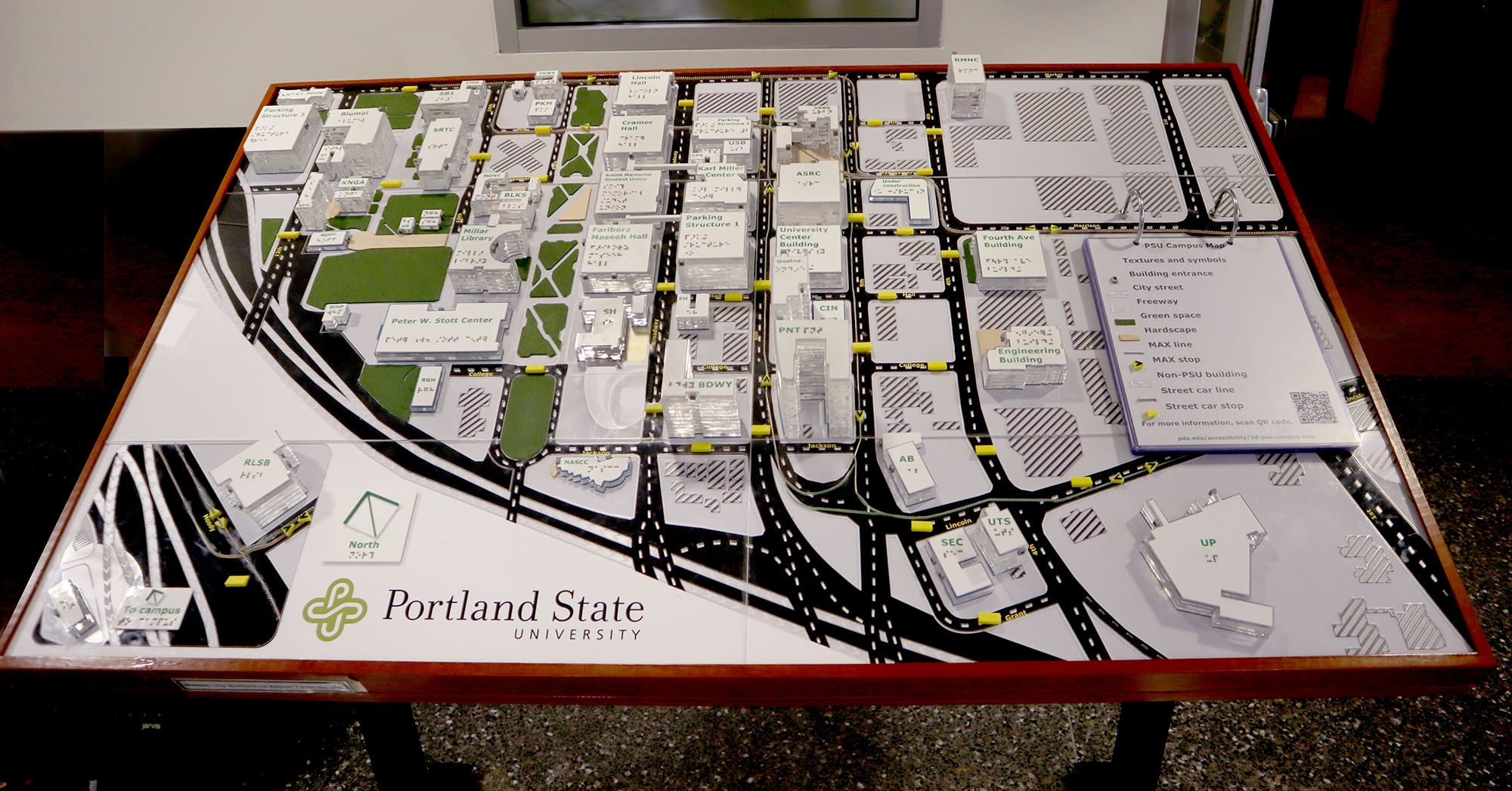 Tactile Campus Map Portland State University Tactile Campus Map Portland State University