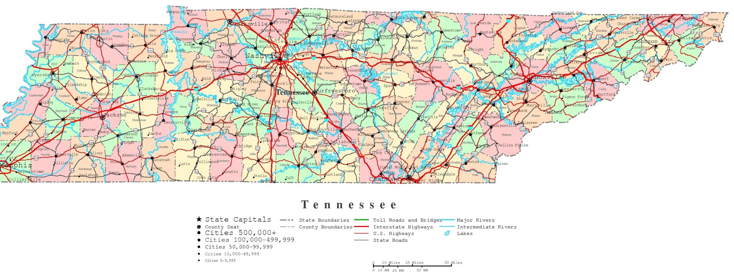 tennessee map of cities and counties tennessee map of cities and counties