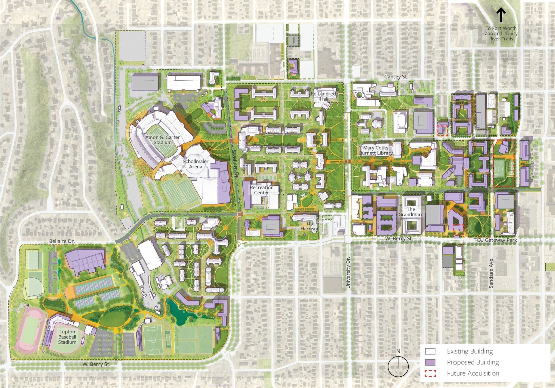 Texas Christian University Campus Plan Sasaki