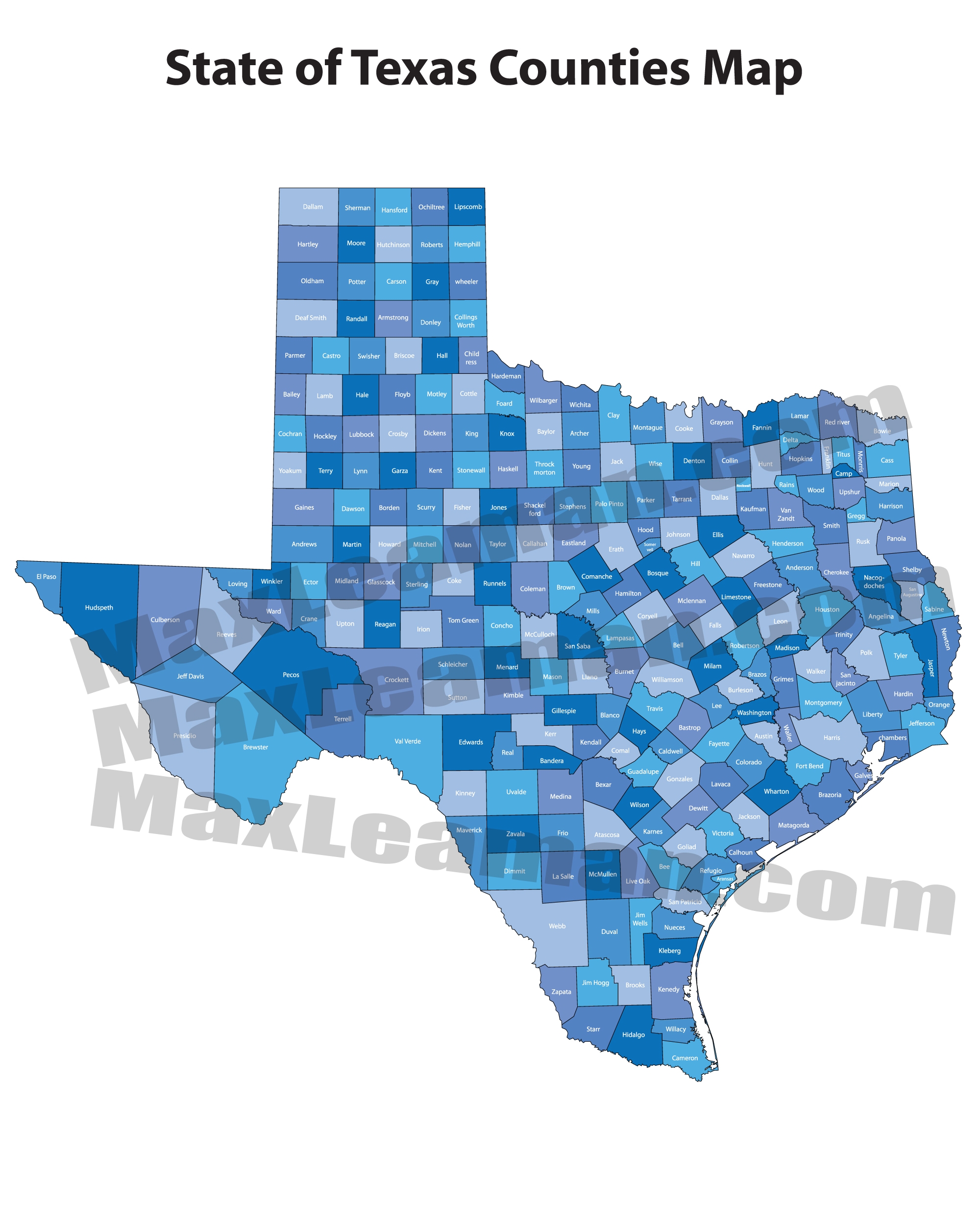 Texas Counties Map Map Of Texas Counties TX County Map Texas Counties Map Map Of Texas Counties TX County Map