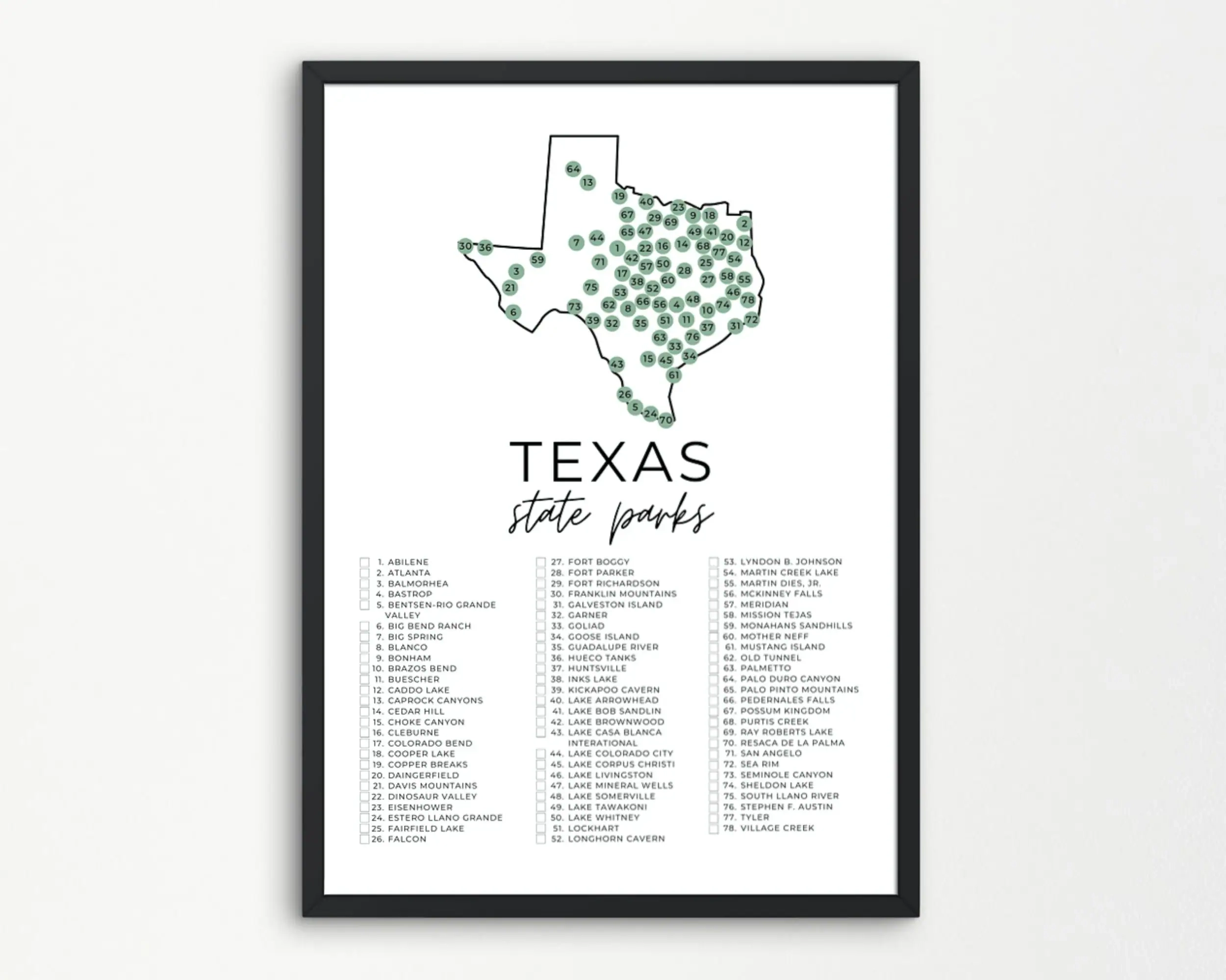 printable map of texas state parks printable map of texas state parks